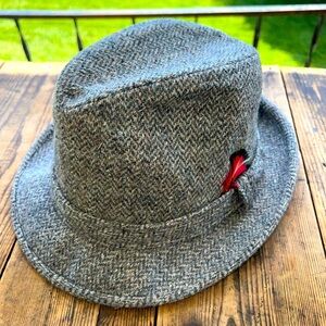 Botany 500 Mens Small Gray Wool Vintage USA Made Fedora Hat